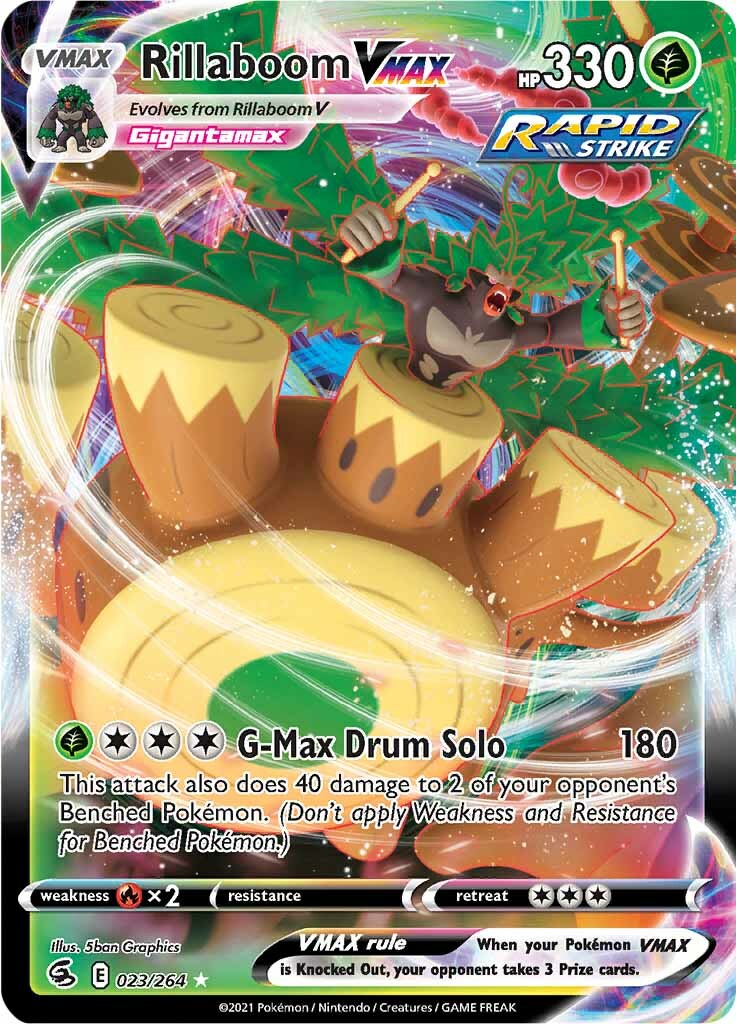 Rillaboom VMAX (023/264) [Sword & Shield: Fusion Strike] | Eastridge Sports Cards & Games