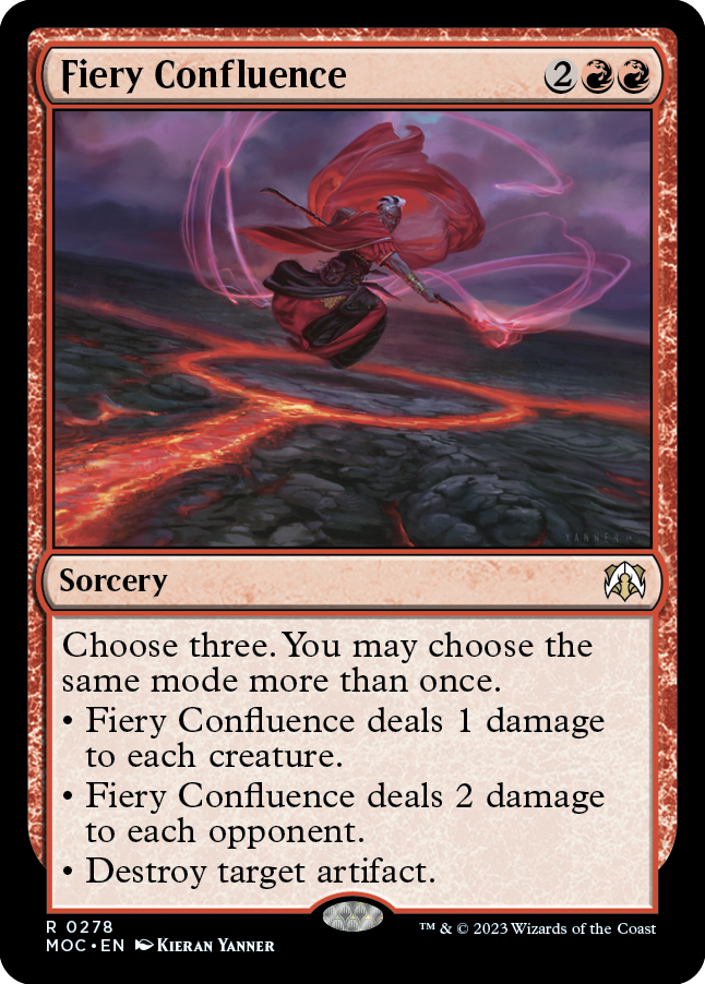 Fiery Confluence [March of the Machine Commander] | Eastridge Sports Cards & Games