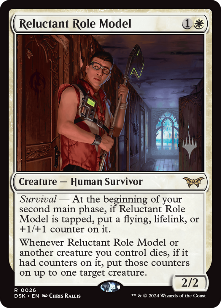 Reluctant Role Model (Promo Pack) [Duskmourn: House of Horror Promos] | Eastridge Sports Cards & Games