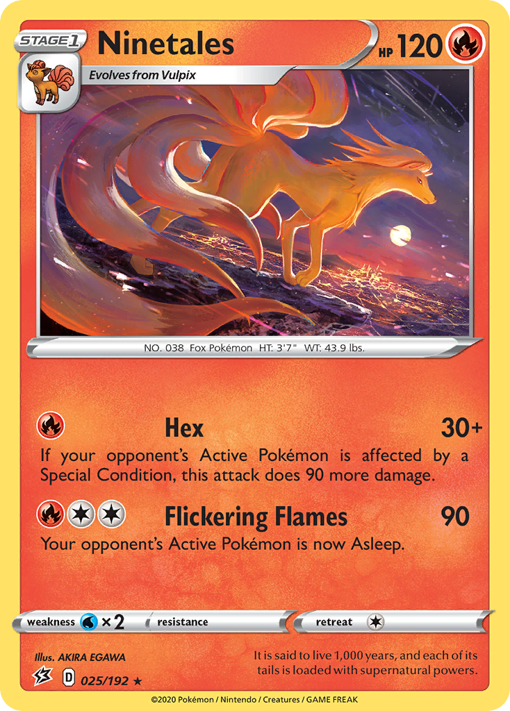 Ninetales (025/192) [Sword & Shield: Rebel Clash] | Eastridge Sports Cards & Games