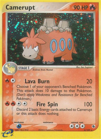 Camerupt (4/109) [EX: Ruby & Sapphire] | Eastridge Sports Cards & Games