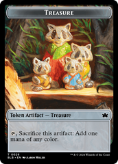 Rabbit // Treasure Double-Sided Token [Bloomburrow Tokens] | Eastridge Sports Cards & Games