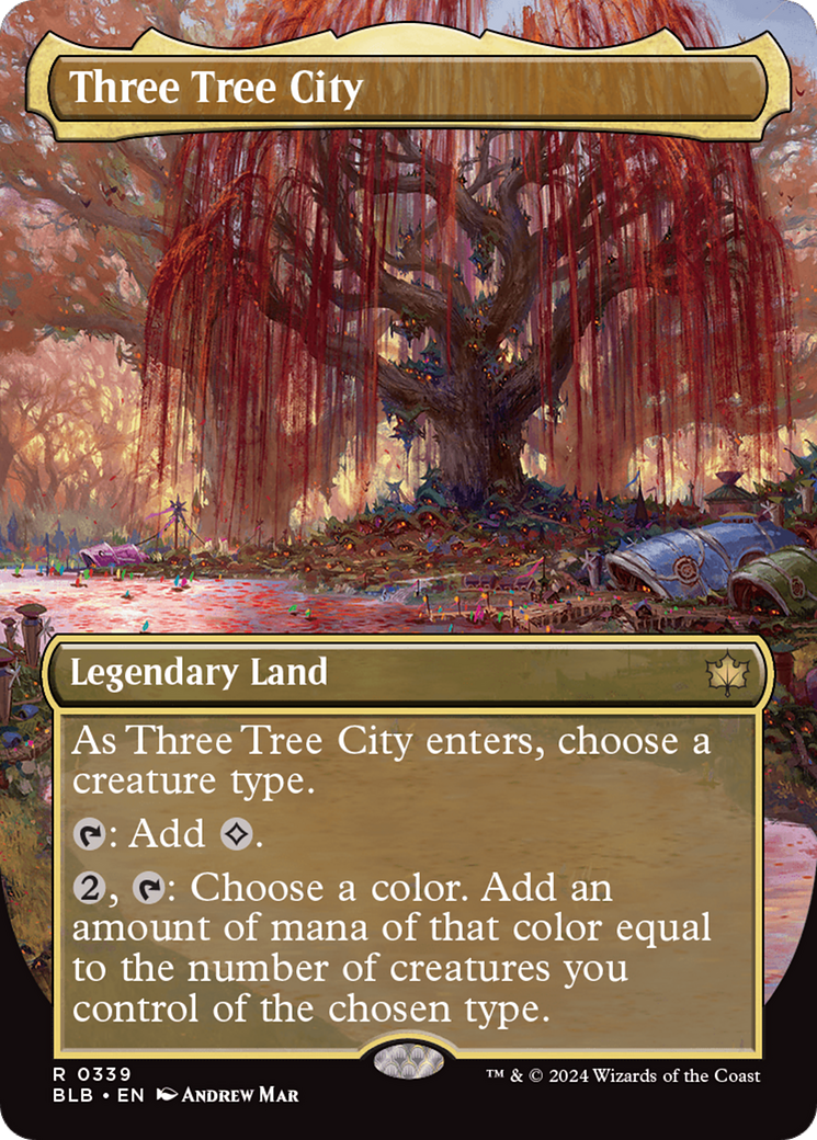 Three Tree City (Borderless) (0339) [Bloomburrow] | Eastridge Sports Cards & Games