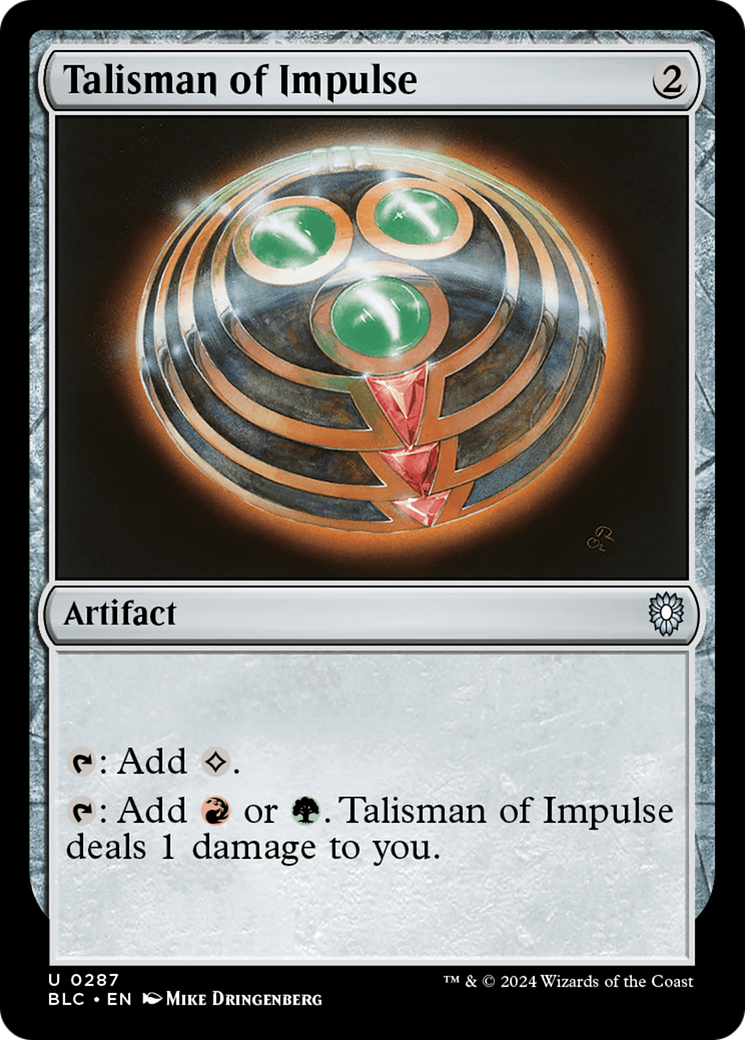 Talisman of Impulse [Bloomburrow Commander] | Eastridge Sports Cards & Games