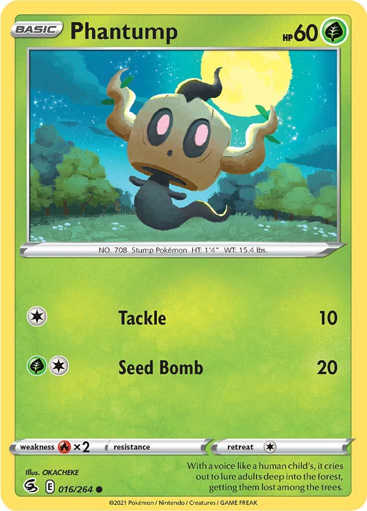 Phantump (016/264) [Sword & Shield: Fusion Strike] | Eastridge Sports Cards & Games