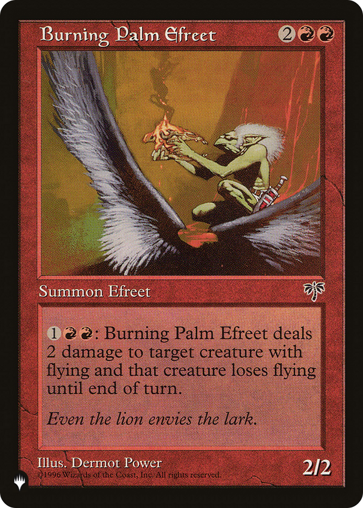 Burning Palm Efreet [The List] | Eastridge Sports Cards & Games