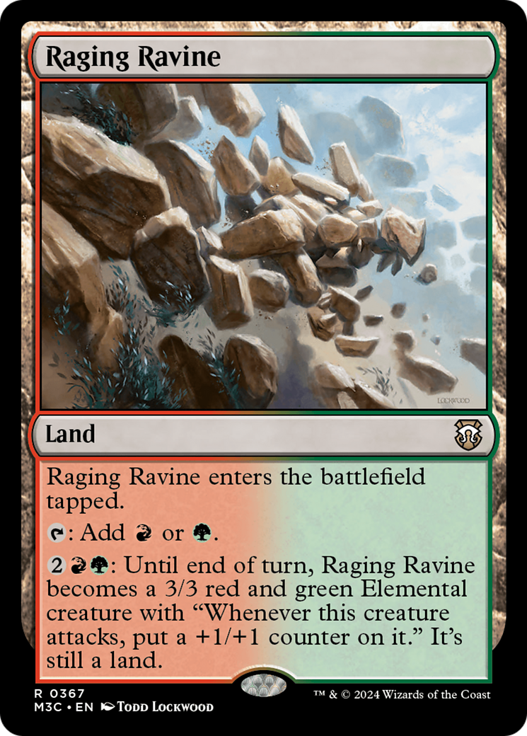 Raging Ravine (Ripple Foil) [Modern Horizons 3 Commander] | Eastridge Sports Cards & Games