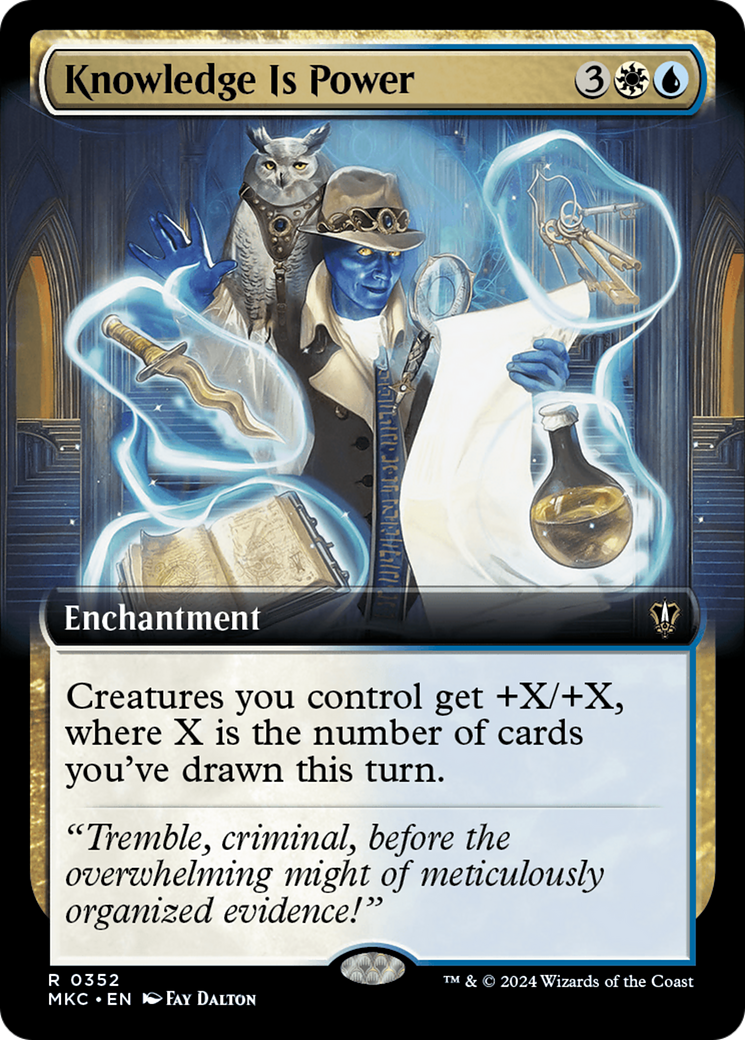 Knowledge is Power (Extended Art) [Murders at Karlov Manor Commander] | Eastridge Sports Cards & Games