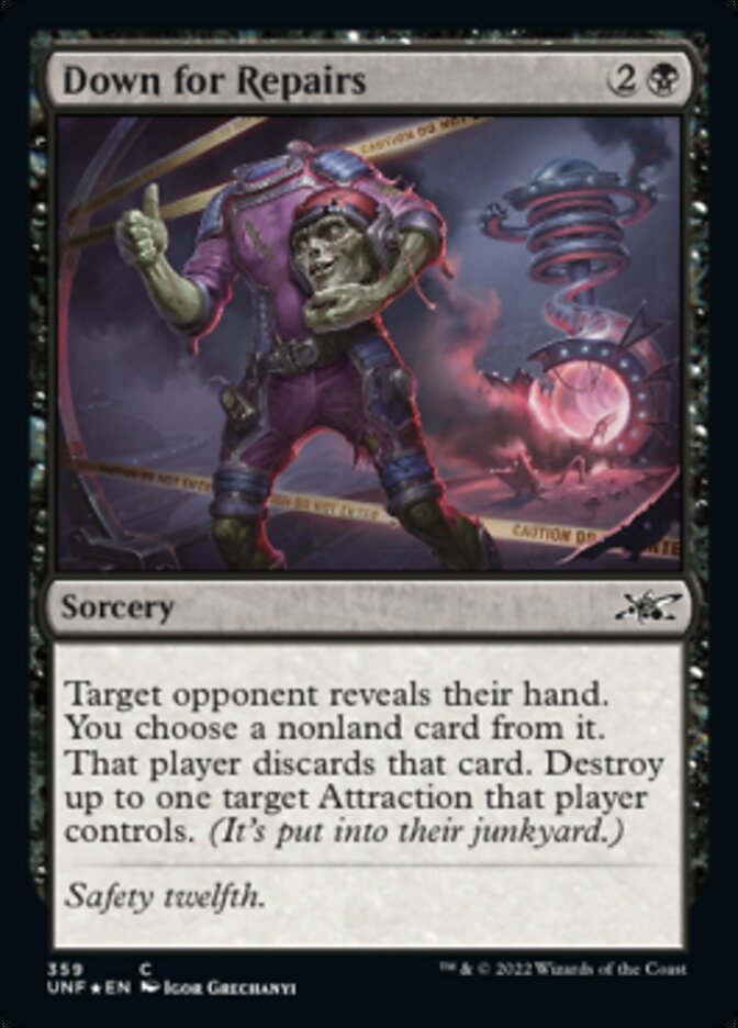 Down for Repairs (Galaxy Foil) [Unfinity] | Eastridge Sports Cards & Games