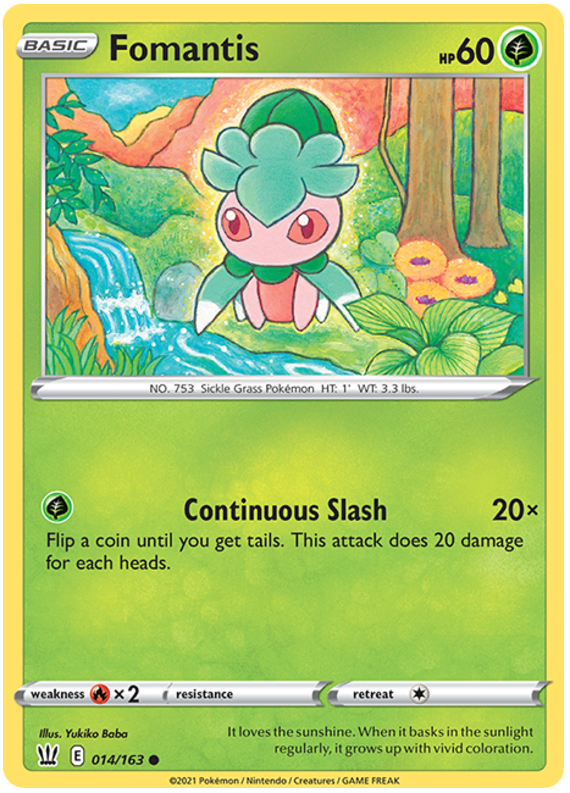 Fomantis (014/163) [Sword & Shield: Battle Styles] | Eastridge Sports Cards & Games