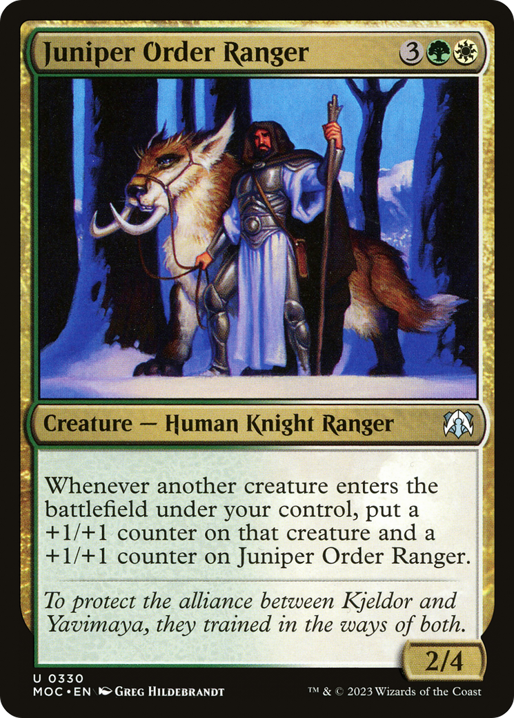 Juniper Order Ranger [March of the Machine Commander] | Eastridge Sports Cards & Games