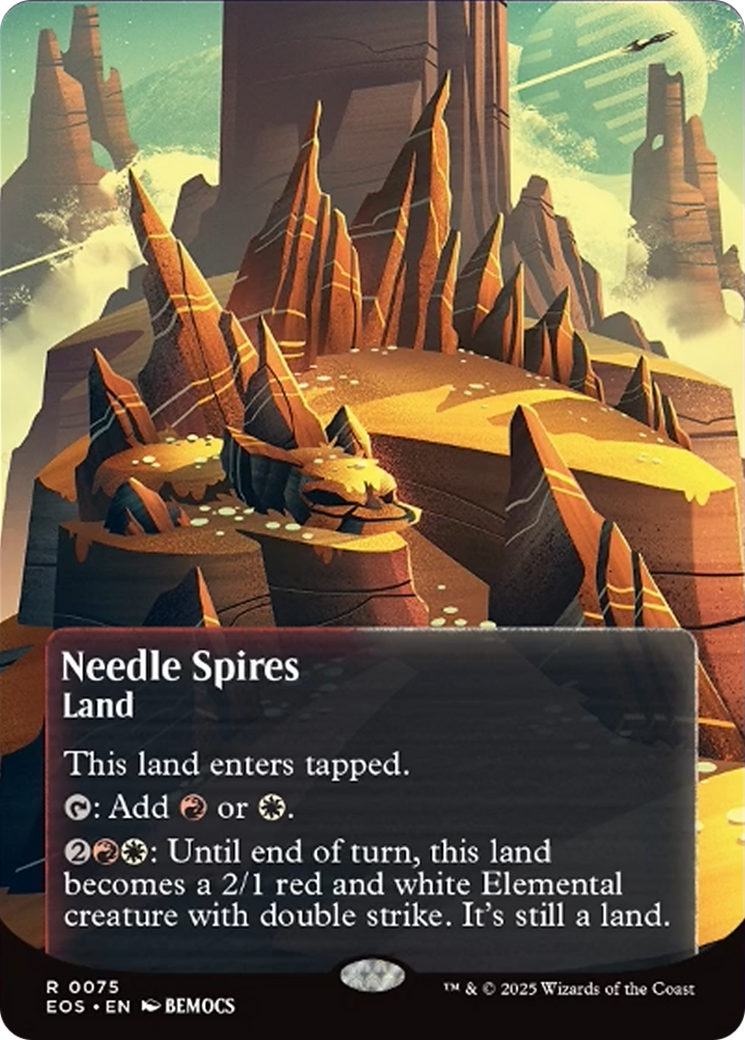 Needle Spires (0075) (Borderless) [Edge of Eternities: Stellar Sights] | Eastridge Sports Cards & Games