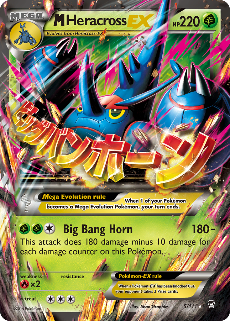 M Heracross EX (5/111) [XY: Furious Fists] | Eastridge Sports Cards & Games