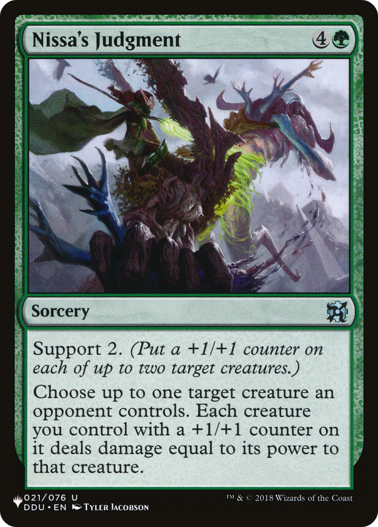Nissa's Judgment [The List] | Eastridge Sports Cards & Games
