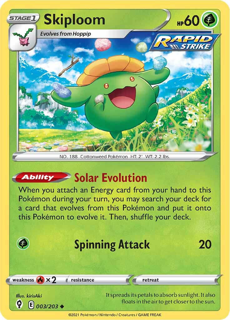 Skiploom (003/203) [Sword & Shield: Evolving Skies] | Eastridge Sports Cards & Games