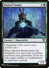 Masked Vandal [The List] | Eastridge Sports Cards & Games