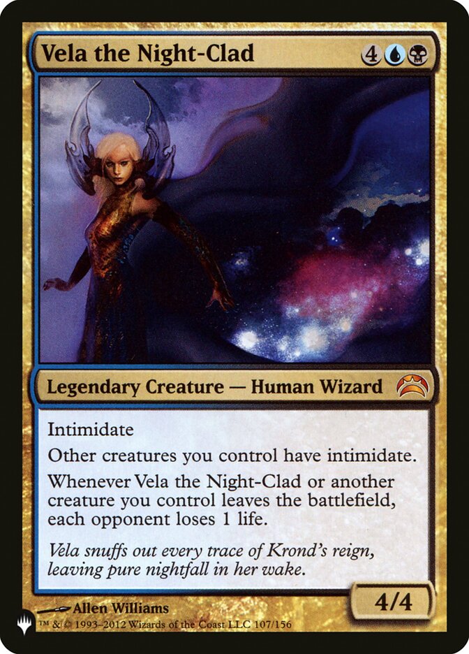 Vela the Night-Clad [The List] | Eastridge Sports Cards & Games