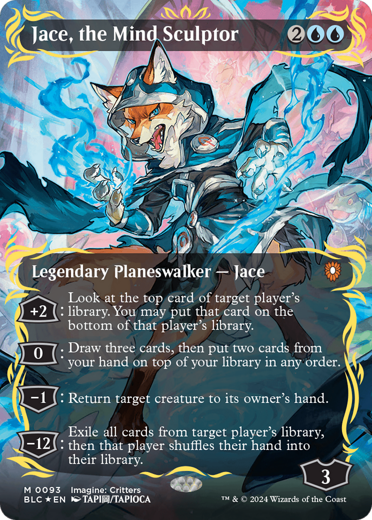 Jace, the Mind Sculptor (Borderless) (Raised Foil) [Bloomburrow Commander] | Eastridge Sports Cards & Games