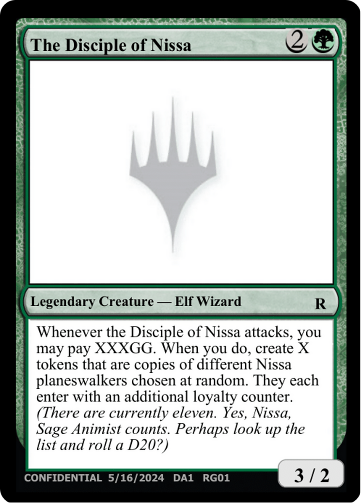 The Disciple of Nissa [Unknown Event] | Eastridge Sports Cards & Games