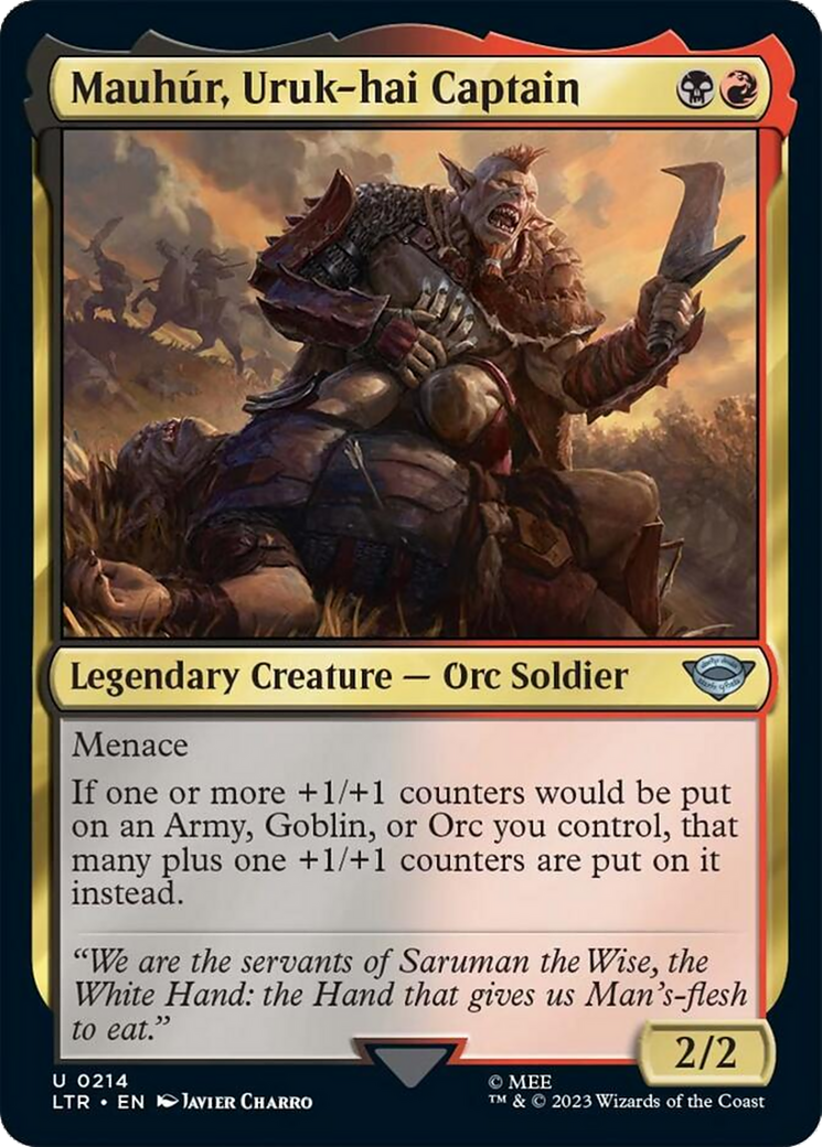 Mauhur, Uruk-hai Captain [The Lord of the Rings: Tales of Middle-Earth] | Eastridge Sports Cards & Games