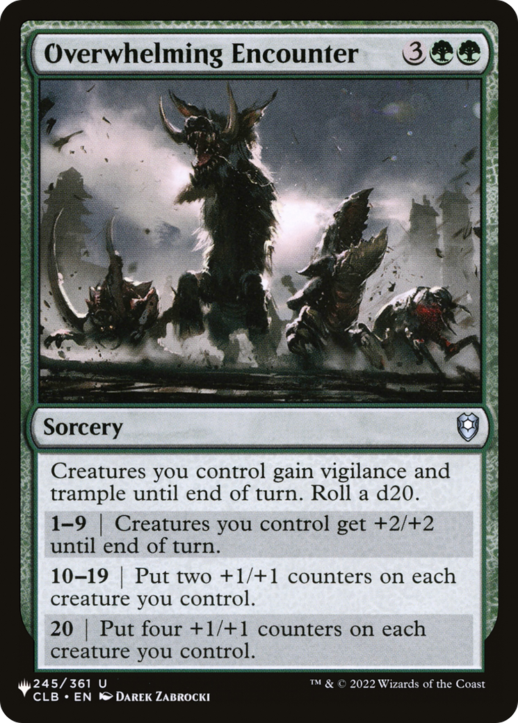 Overwhelming Encounter [The List] | Eastridge Sports Cards & Games