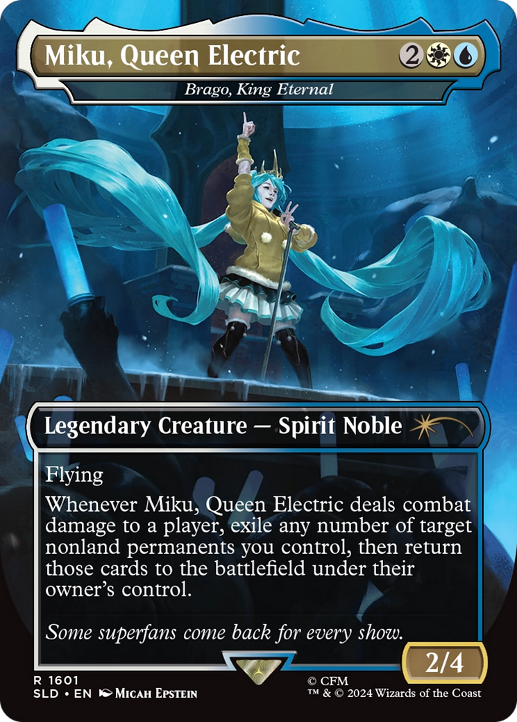 Miku, Queen Electric - Brago, King Eternal (Rainbow Foil) [Secret Lair Drop Series] | Eastridge Sports Cards & Games