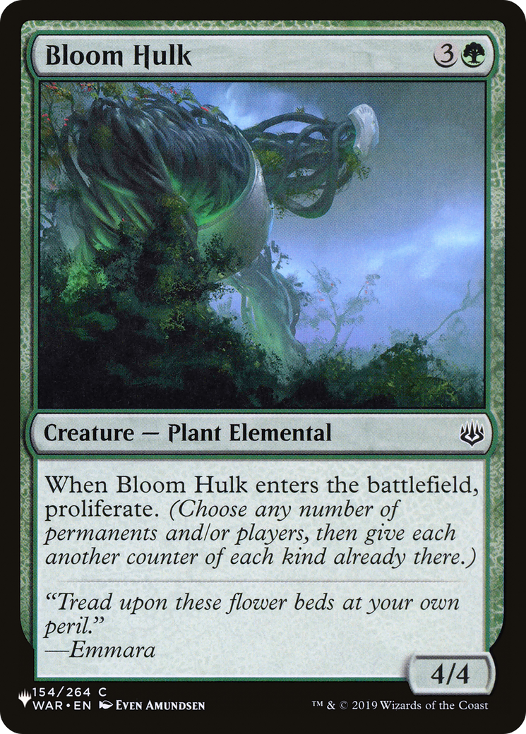 Bloom Hulk [The List] | Eastridge Sports Cards & Games