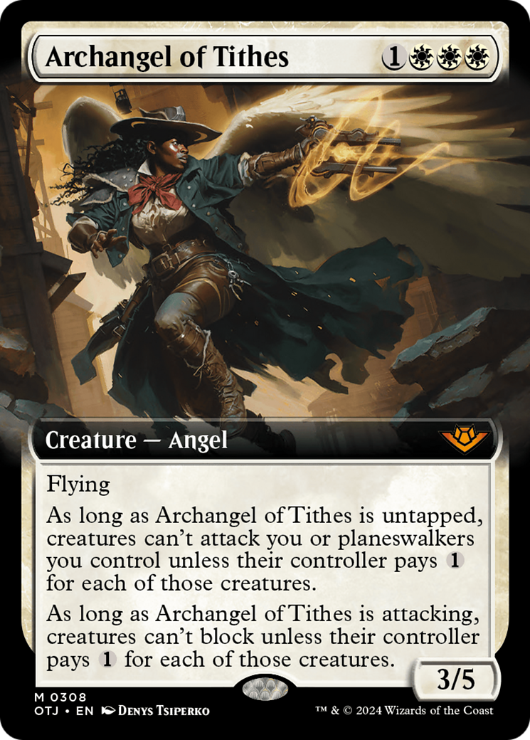 Archangel of Tithes (Extended Art) [Outlaws of Thunder Junction] | Eastridge Sports Cards & Games