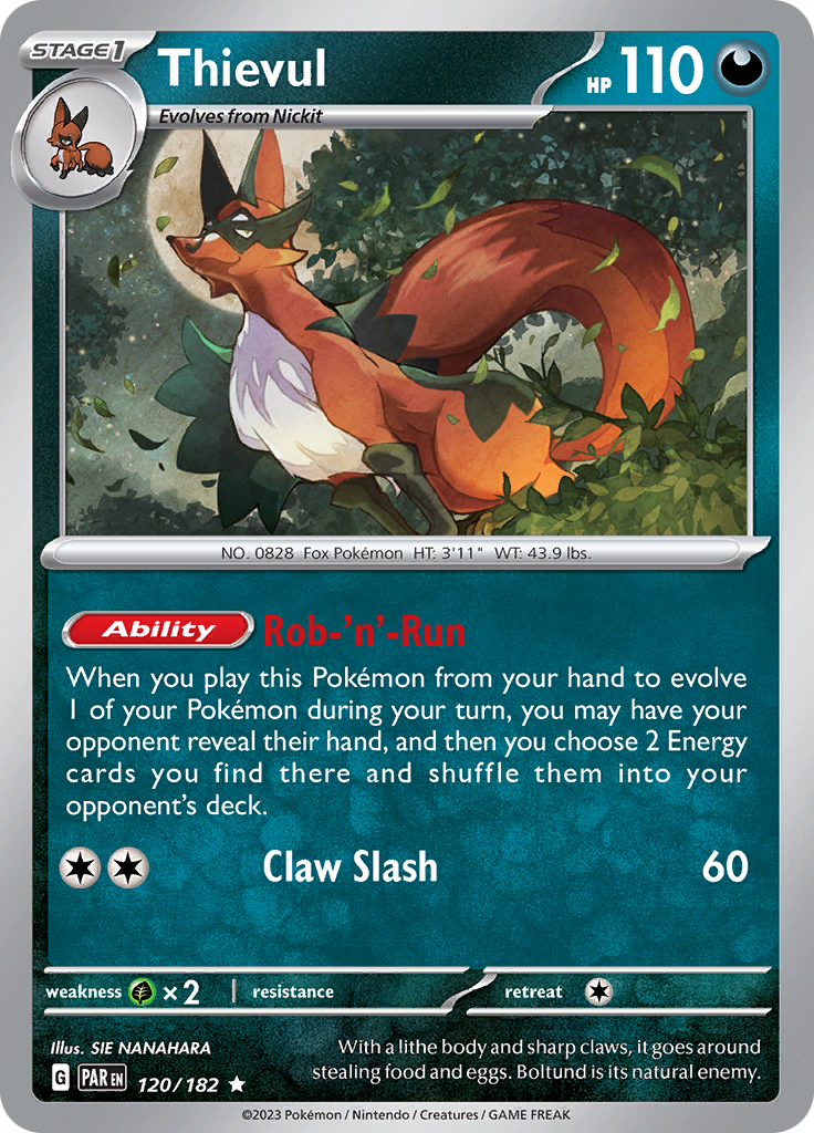 Thievul (120/182) [Scarlet & Violet: Paradox Rift] | Eastridge Sports Cards & Games