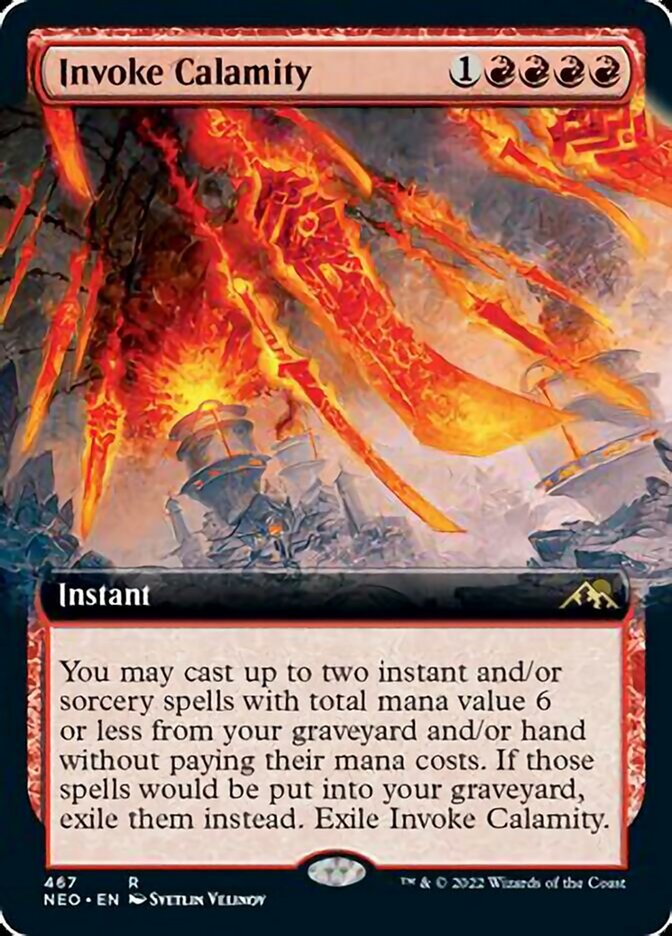 Invoke Calamity (Extended Art) [Kamigawa: Neon Dynasty] | Eastridge Sports Cards & Games