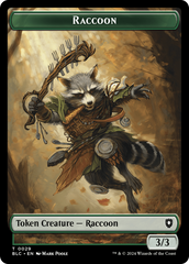 Rat // Raccoon Double-Sided Token [Bloomburrow Commander Tokens] | Eastridge Sports Cards & Games