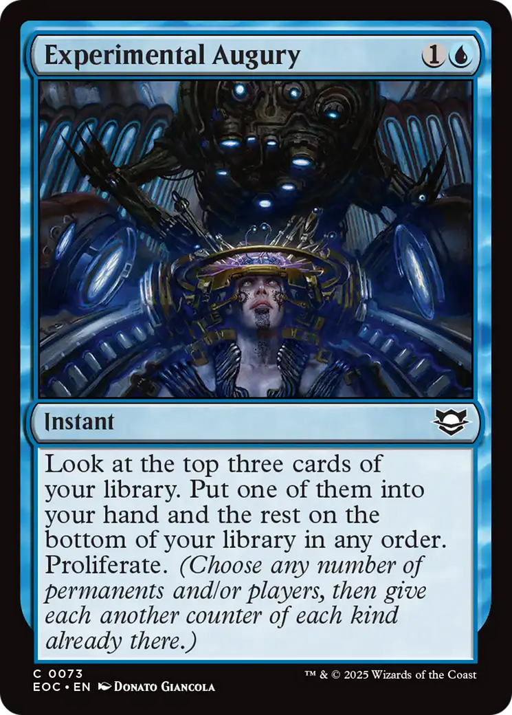 Experimental Augury [Edge of Eternities Commander] | Eastridge Sports Cards & Games