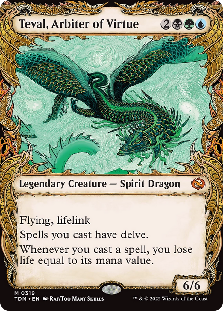 Teval, Arbiter of Virtue (Showcase) [Tarkir: Dragonstorm] | Eastridge Sports Cards & Games