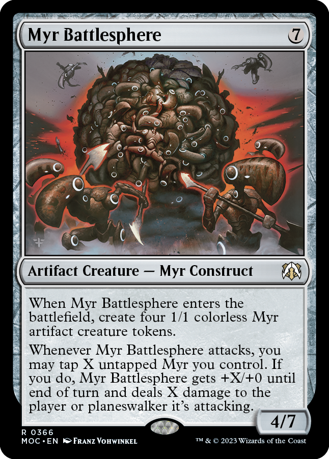 Myr Battlesphere [March of the Machine Commander] | Eastridge Sports Cards & Games