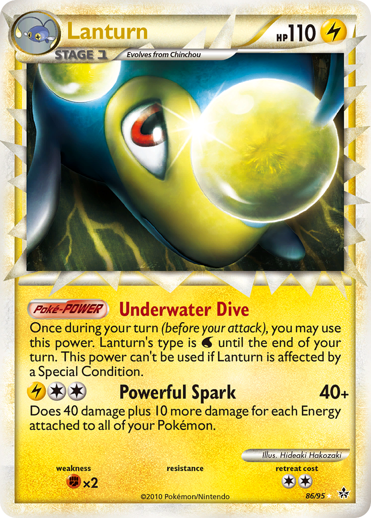 Lanturn (86/95) [HeartGold & SoulSilver: Unleashed] | Eastridge Sports Cards & Games