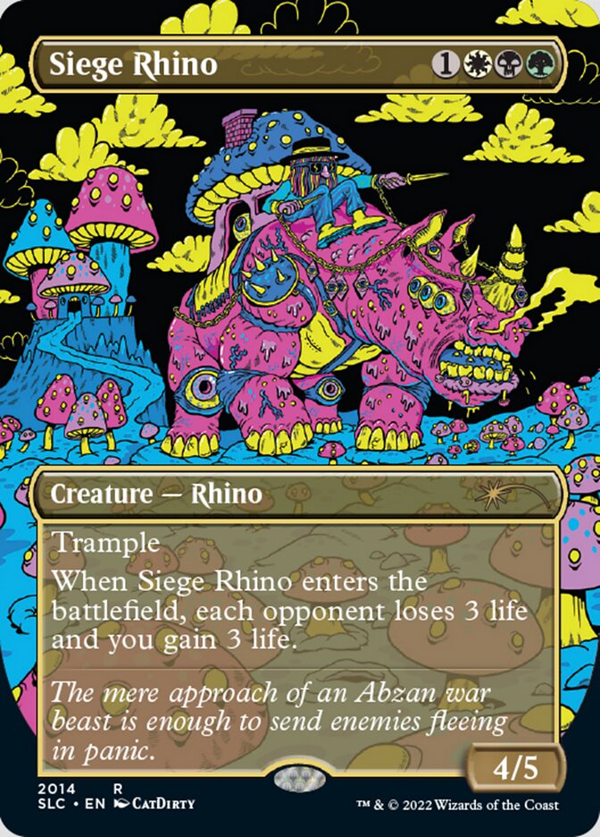 Siege Rhino (Borderless) [Secret Lair Countdown Kit] | Eastridge Sports Cards & Games