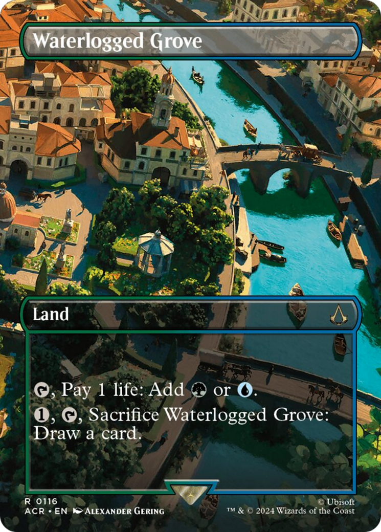Waterlogged Grove (Borderless) [Assassin's Creed] | Eastridge Sports Cards & Games