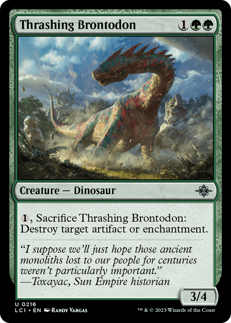 Thrashing Brontodon [The Lost Caverns of Ixalan] | Eastridge Sports Cards & Games