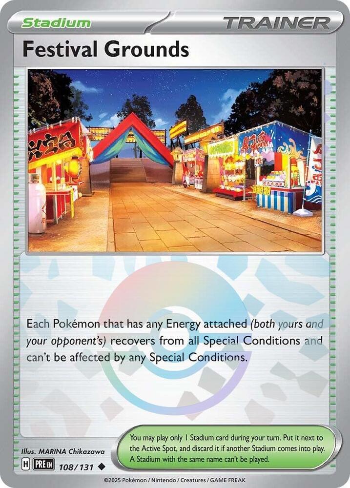 Festival Grounds (108/131) (Poke Ball Pattern) [Scarlet & Violet: Prismatic Evolutions] | Eastridge Sports Cards & Games