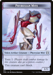 Phyrexian Mite (011) // Samurai Double-Sided Token [Phyrexia: All Will Be One Tokens] | Eastridge Sports Cards & Games