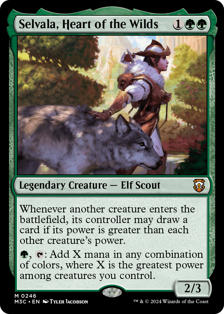 Selvala, Heart of the Wilds (Ripple Foil) [Modern Horizons 3 Commander] | Eastridge Sports Cards & Games