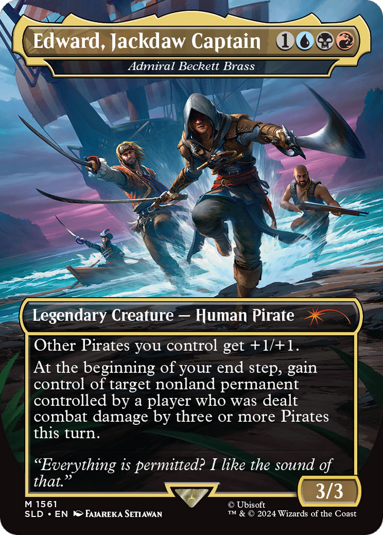 Edward, Jackdaw Captain - Admiral Beckett Brass [Secret Lair Drop Series] | Eastridge Sports Cards & Games