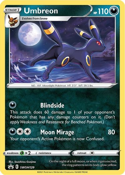 Umbreon (SWSH129) [Sword & Shield: Black Star Promos] | Eastridge Sports Cards & Games