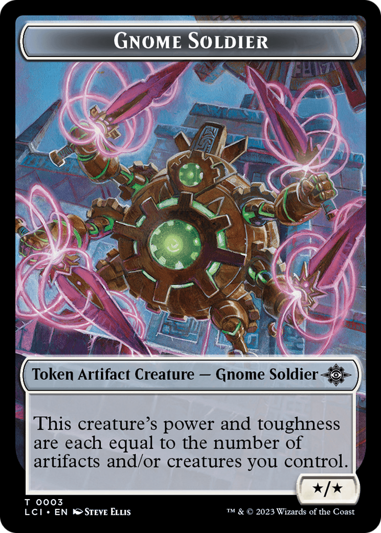 Treasure (0018) // Gnome Soldier Double-Sided Token [The Lost Caverns of Ixalan Tokens] | Eastridge Sports Cards & Games