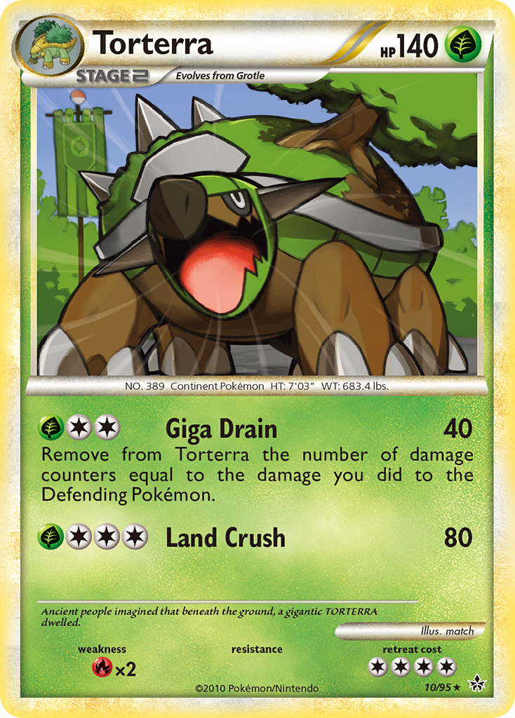 Torterra (10/95) [HeartGold & SoulSilver: Unleashed] | Eastridge Sports Cards & Games