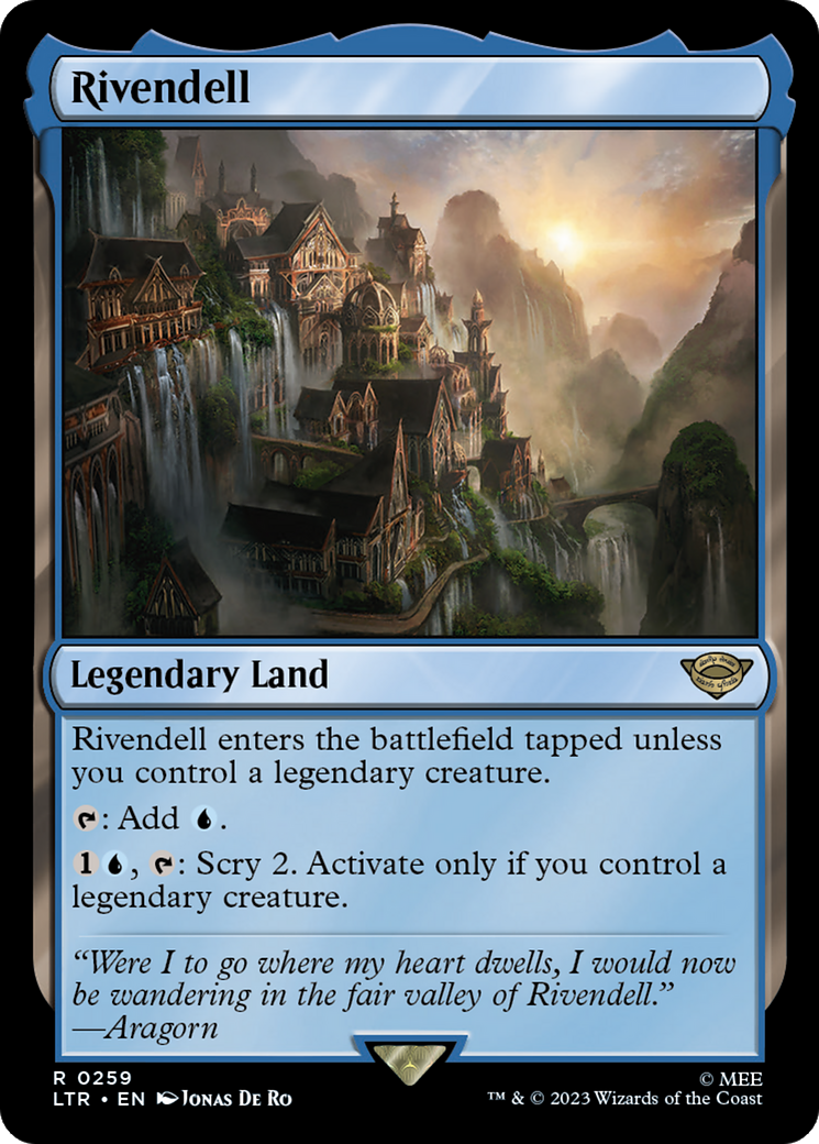 Rivendell [The Lord of the Rings: Tales of Middle-Earth] | Eastridge Sports Cards & Games