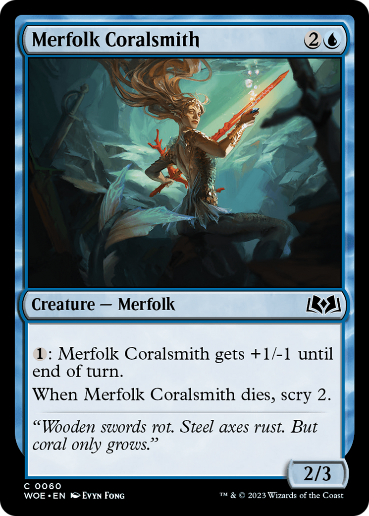 Merfolk Coralsmith [Wilds of Eldraine] | Eastridge Sports Cards & Games