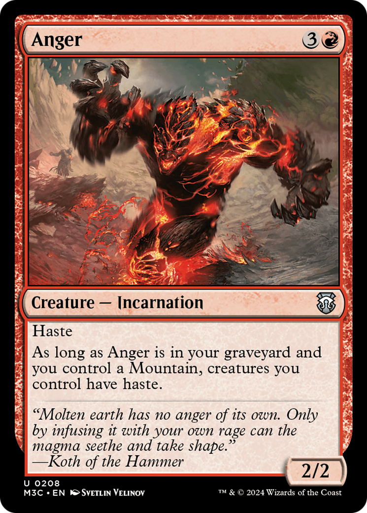 Anger (Ripple Foil) [Modern Horizons 3 Commander] | Eastridge Sports Cards & Games