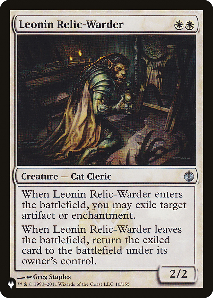 Leonin Relic-Warder (MBS) [The List] | Eastridge Sports Cards & Games