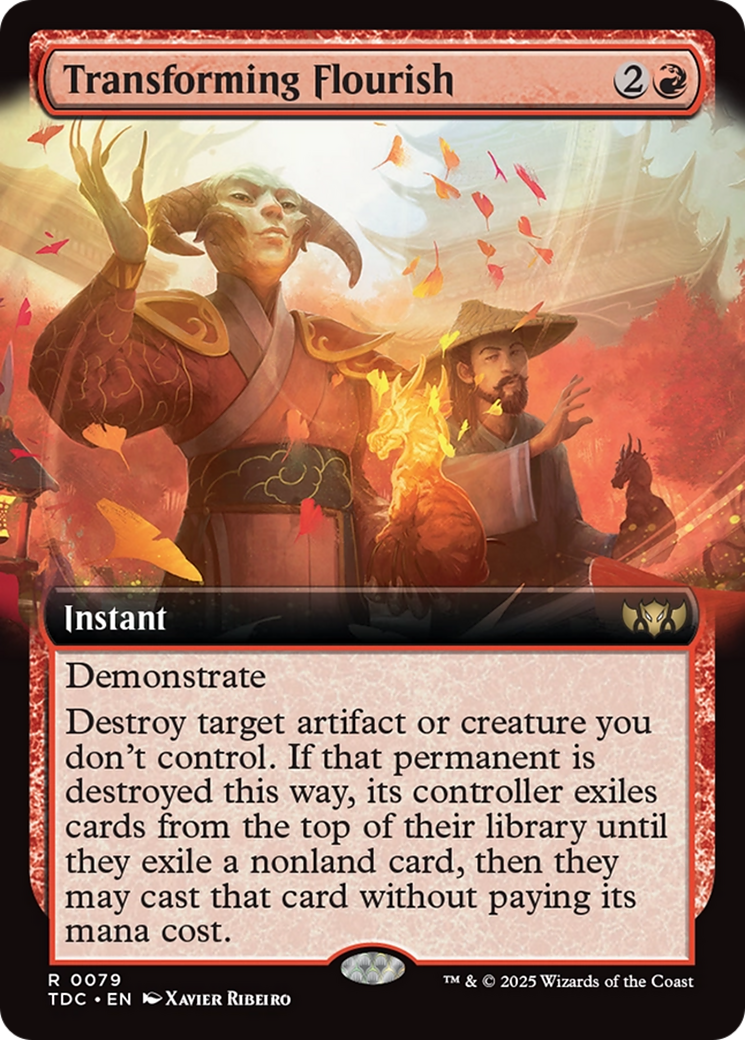 Transforming Flourish (Extended Art) [Tarkir: Dragonstorm Commander] | Eastridge Sports Cards & Games